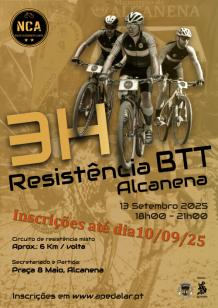 Cartaz do evento 3H Resistência BTT Alcanena 2025