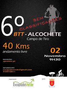 Cartaz do evento 6º BTT Alcochete - Campo de Tiro
