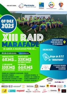 Cartaz do evento XIII Raid Marafade  ´´25 Anos a Marafar por aí...``
