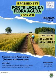 Cartaz do evento II Passeio BTT - Por Trilhos da Pedra Aguda