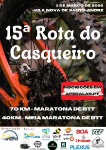 Cartaz do evento 15ª MARATONA “ROTA DO CASQUEIRO” 