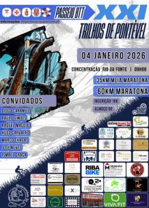 Cartaz do evento XXI Passeio de BTT ‒ Trilhos de Pontével 2026