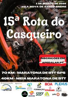 Cartaz do evento 15ª MARATONA “ROTA DO CASQUEIRO” 