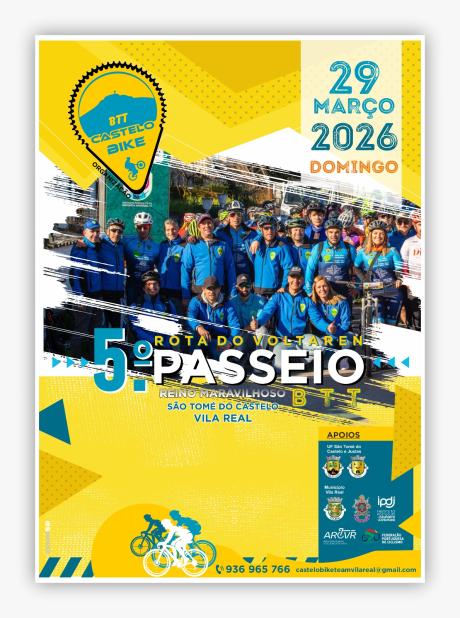 Cartaz do evento Rota do Voltaren Castelo Bike