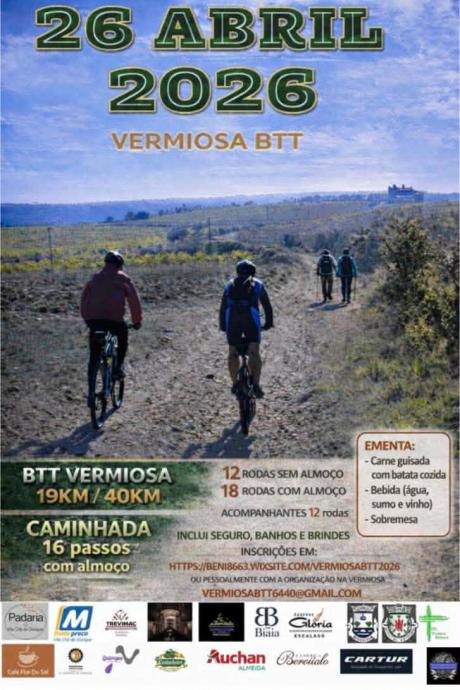 Cartaz do evento BTT VERMIOSA