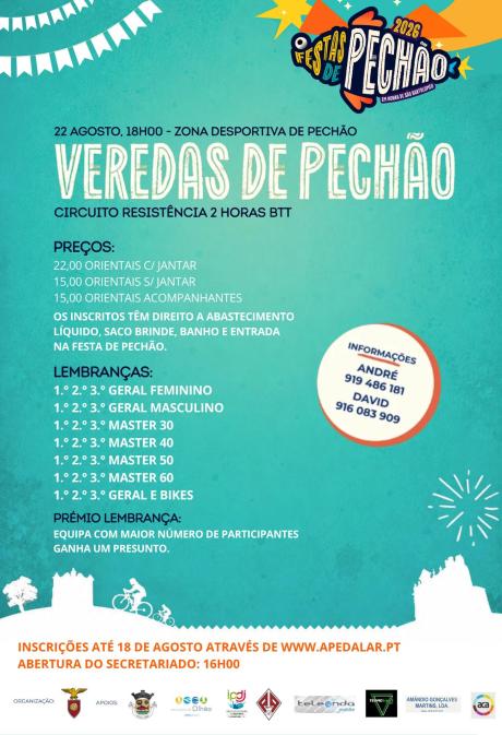 Cartaz do evento Veredas de Pechão edição 2026